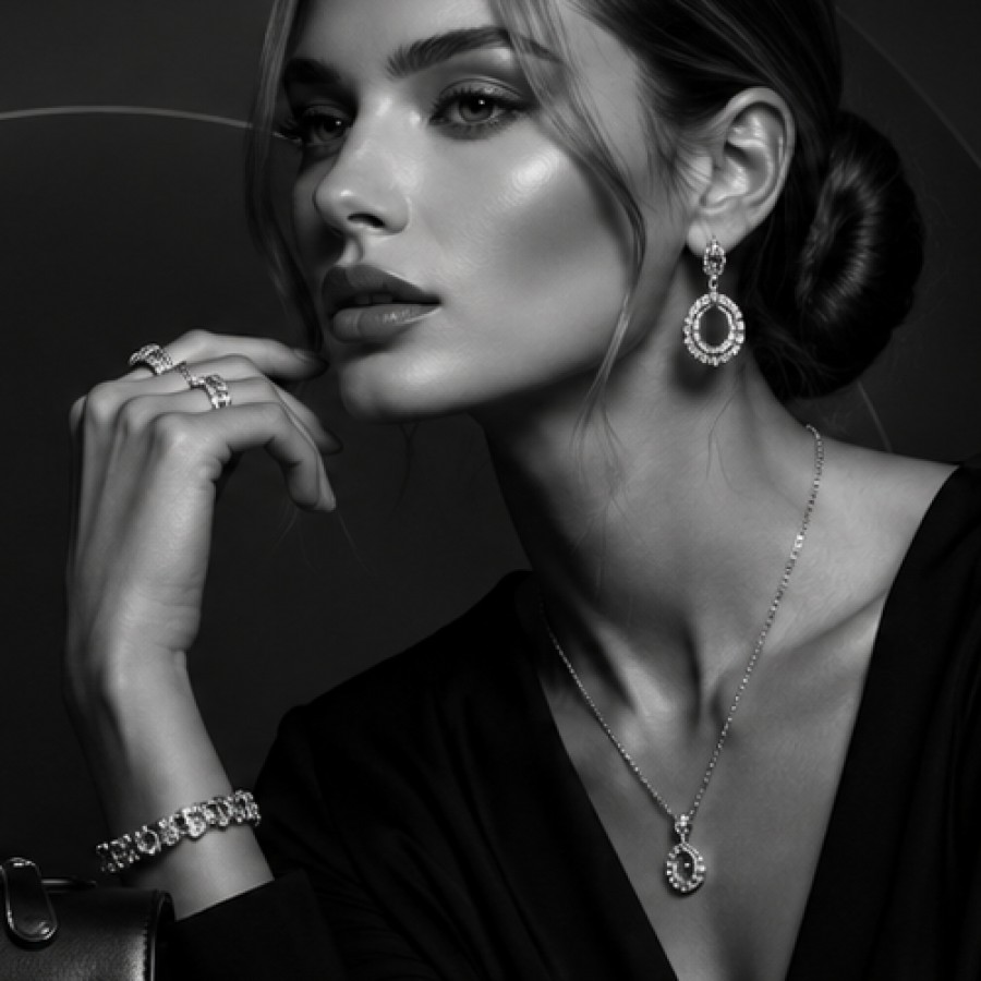 Luna Solitaire Stud Earrings