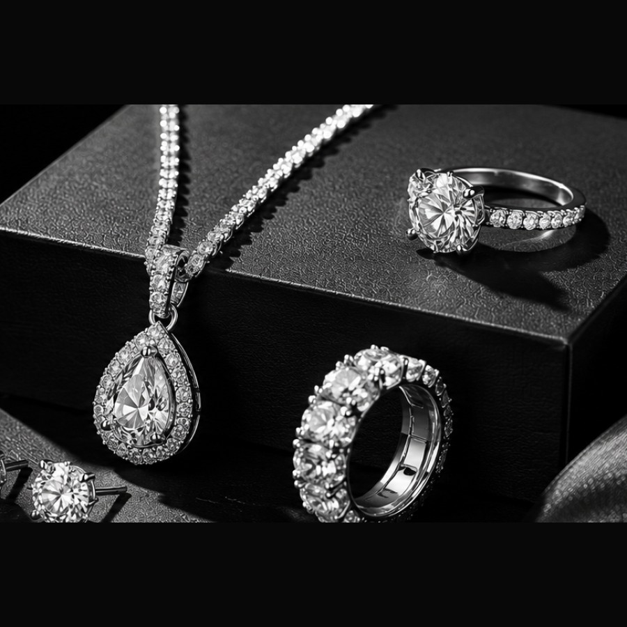 Aurelia Crystal Tennis Set