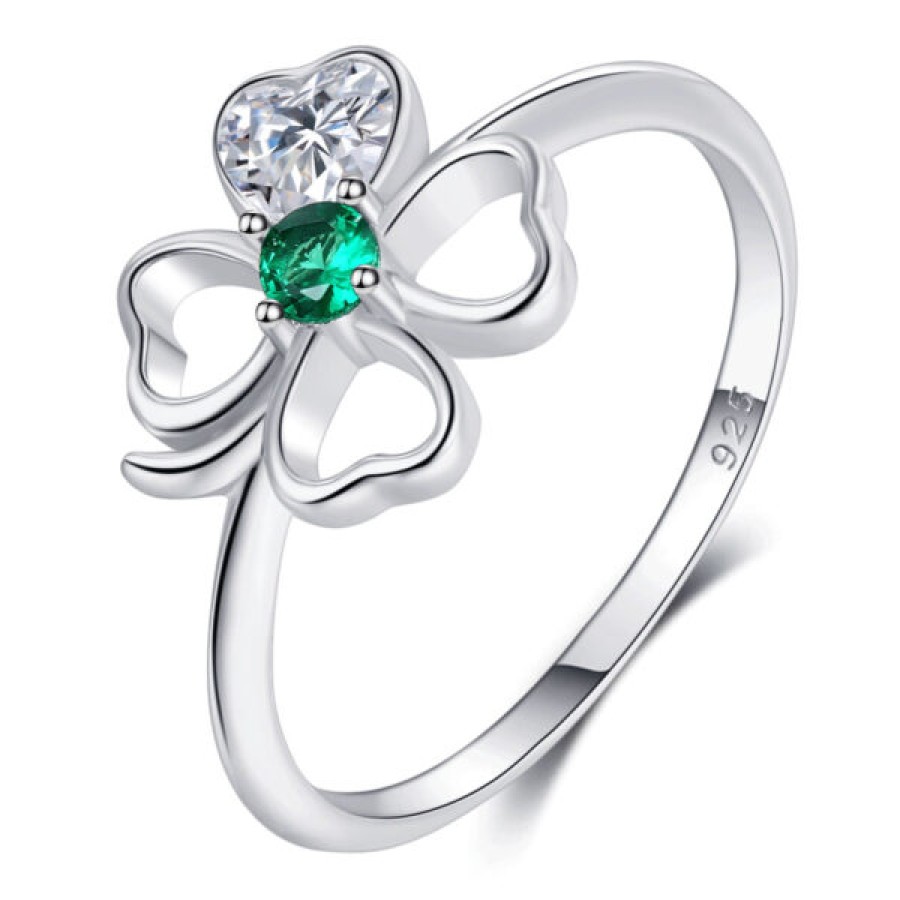 Aurora Emerald Halo Ring